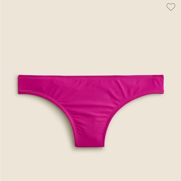 J.Crew Bikini Bottoms Med& XL NWT Radiant Fuchsia Full Coverage Classic Cut - Picture 3 of 3